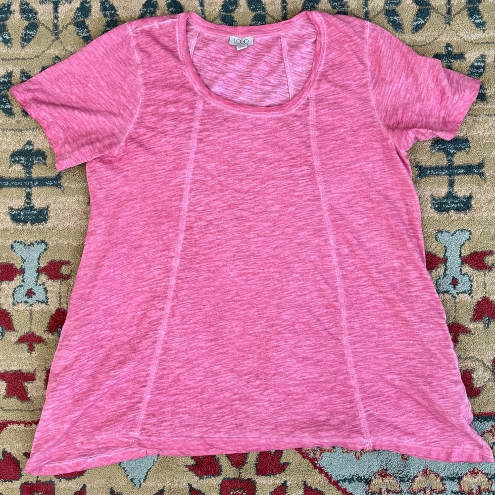 Logo by Lori Goldstein Pink Women's Top